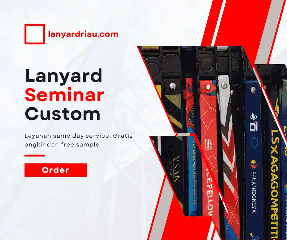 Tali Lanyard Seminar Custom di Indonesia